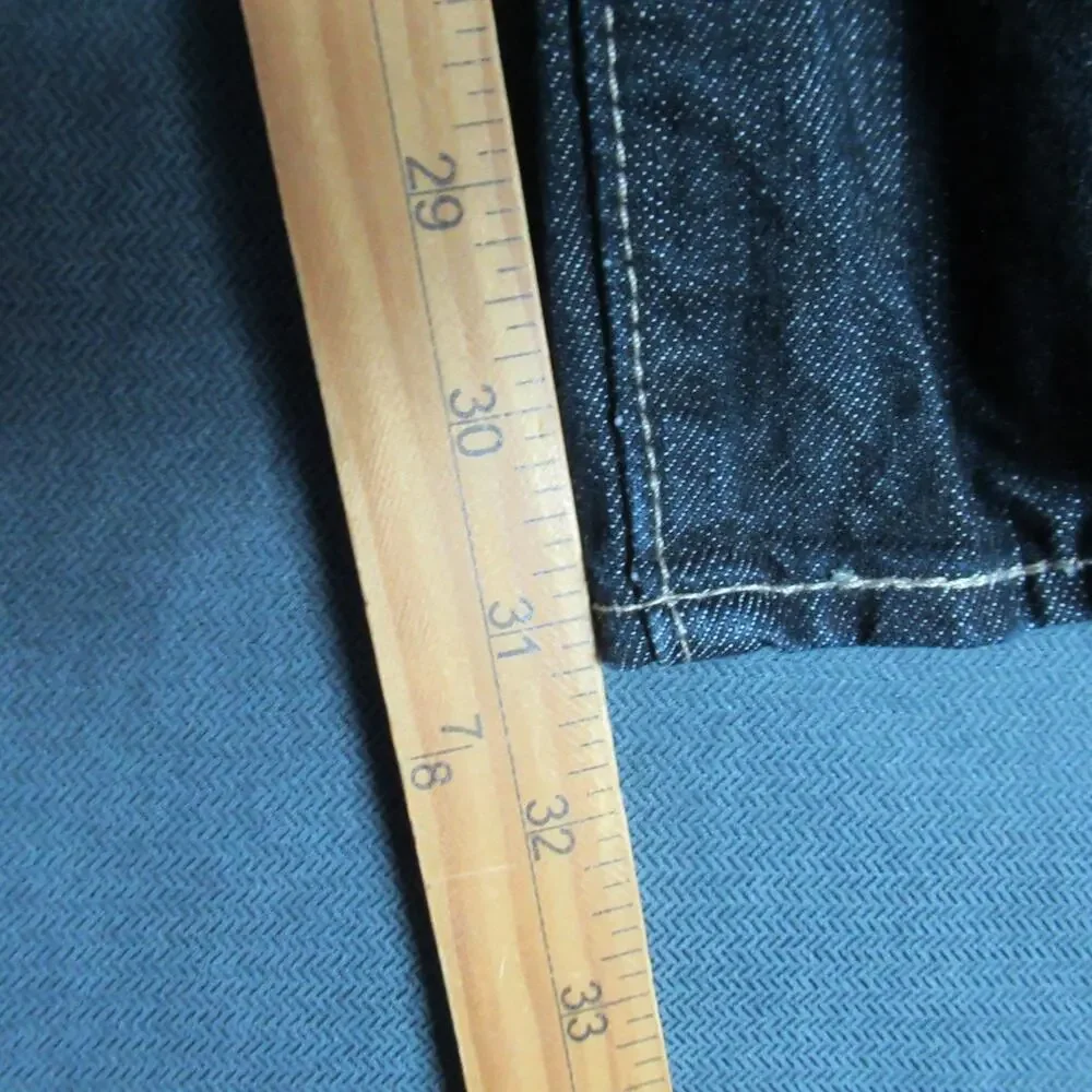 Vintage Levis 501 Jeans Mens 42x32 Blue Denim Straight Button Fly 90s Dark Wash